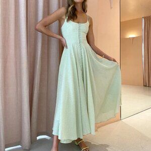 By Johnny Pistachio Stripe Dress